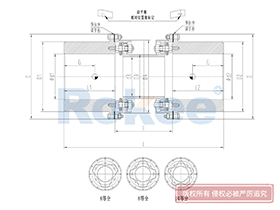 Flexible Diaphragm Coupling,RLQU Diaphragm Coupling