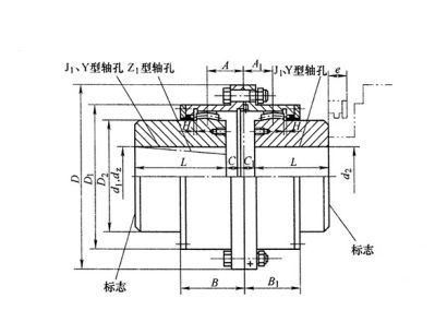 GCLD鼓形齒安全聯軸器,GCLD型接電機軸伸鼓形齒聯軸器,GCLD型齒式聯軸器